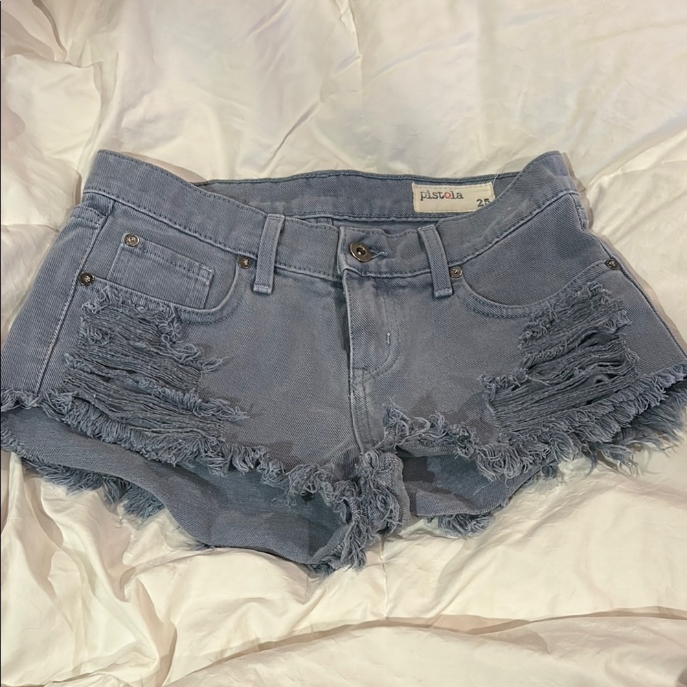 Pistola Women's Distressed Denim Shorts